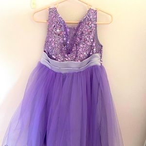 A formal purple dress
